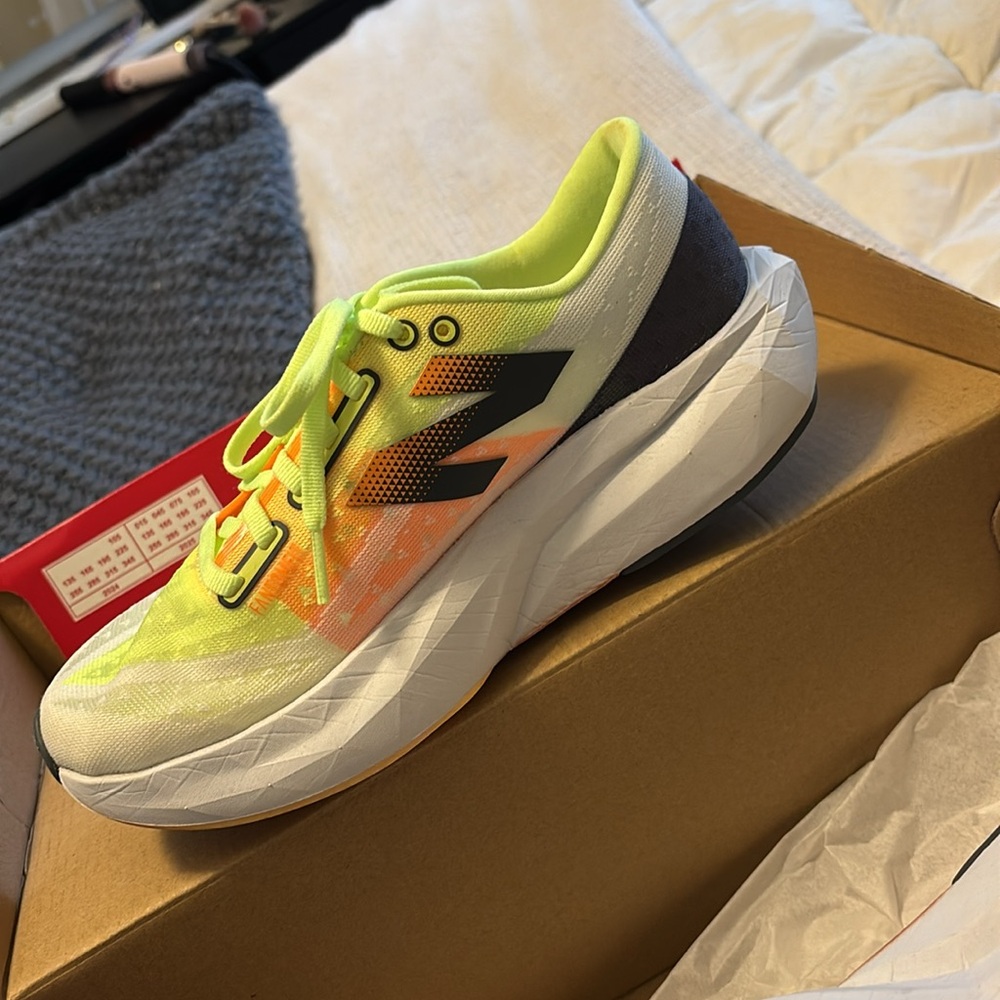 New Balance Neon Yellow and Orange Women's Shoes
